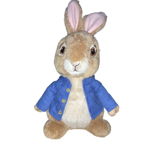 9" PETER RABBIT MOVIE PLUSH STUFFED ANIMAL 2018 JUST PLAY COLUMBIA PICTURES TOY - Picture 3 of 11